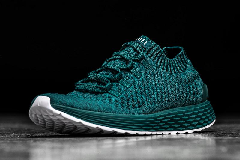 Nobull Knit Runner Men's Running Shoes Deep / Turquoise | USA T1085C